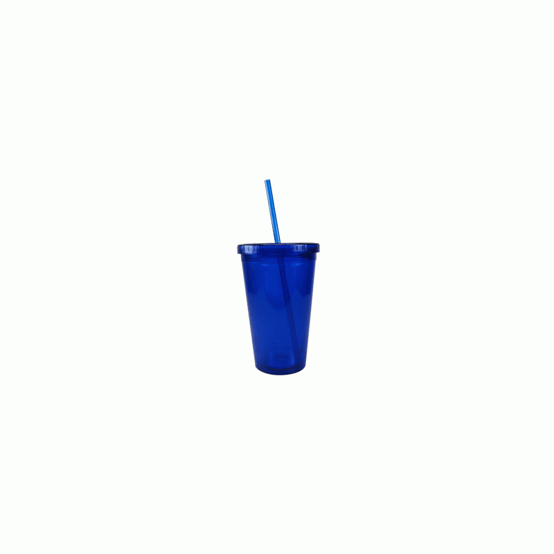 VASO RIGIDO POPOTE Y TAPA 475ML 
