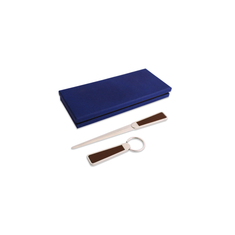 SET LEATHER ABRECARTA Y LLAVERO