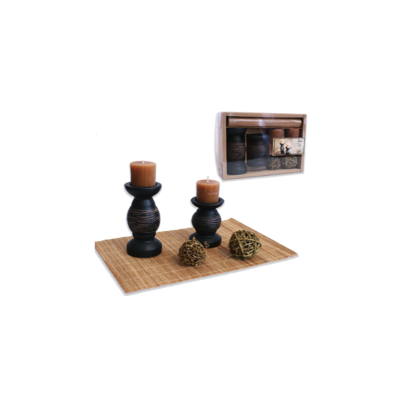 SET DECO STONEWARE