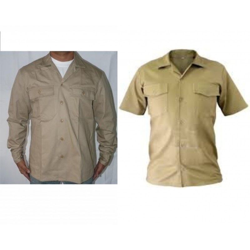 Camisa dril manga corta/larga