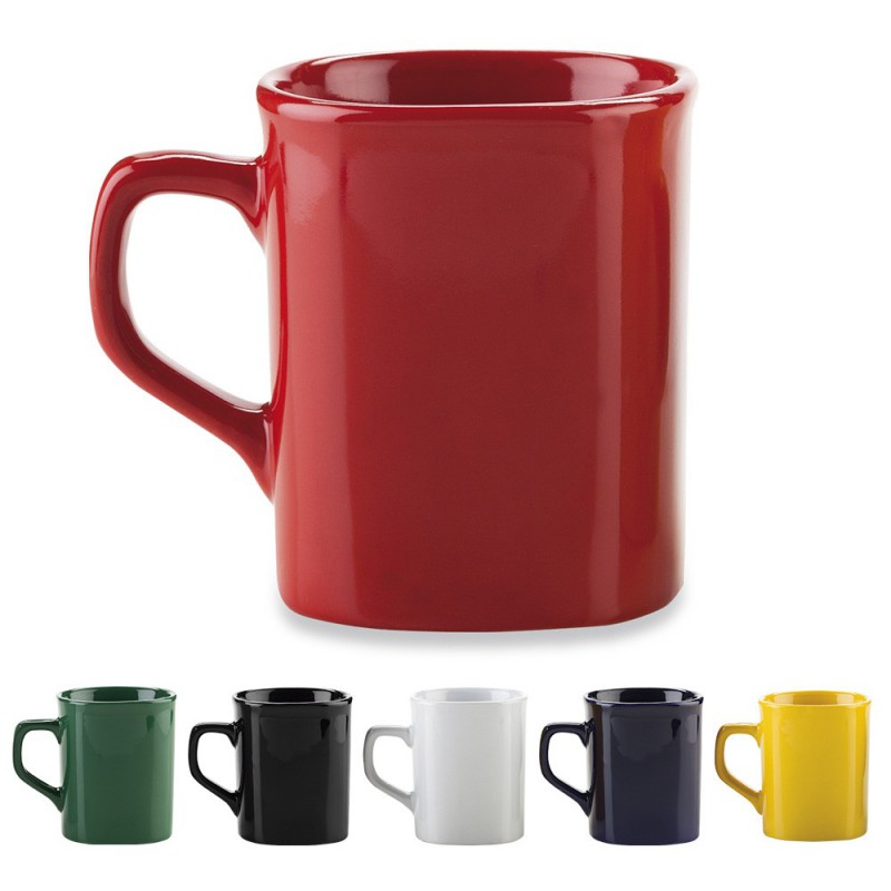 Mug Cerámica Cuadrado 10 Oz