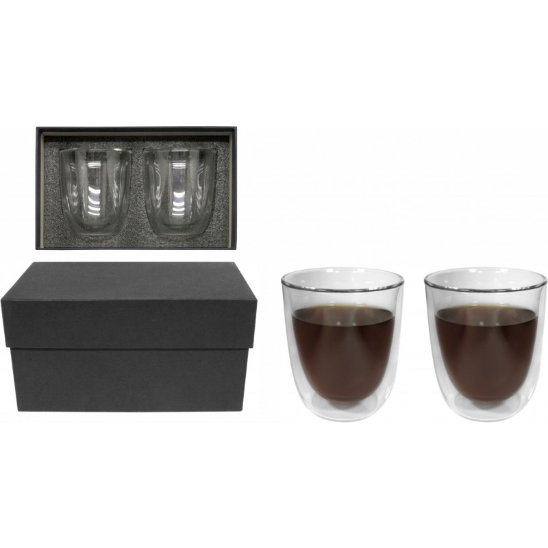 SET DE VASOS DE VIDRIO "DOUBLE"