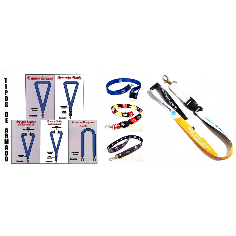 Cinta Portacarnet Poliester Premium