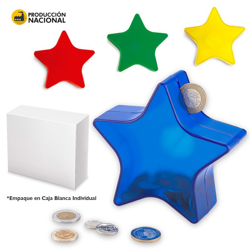 Alcancía Estrella 16cm - Produccion Nacional