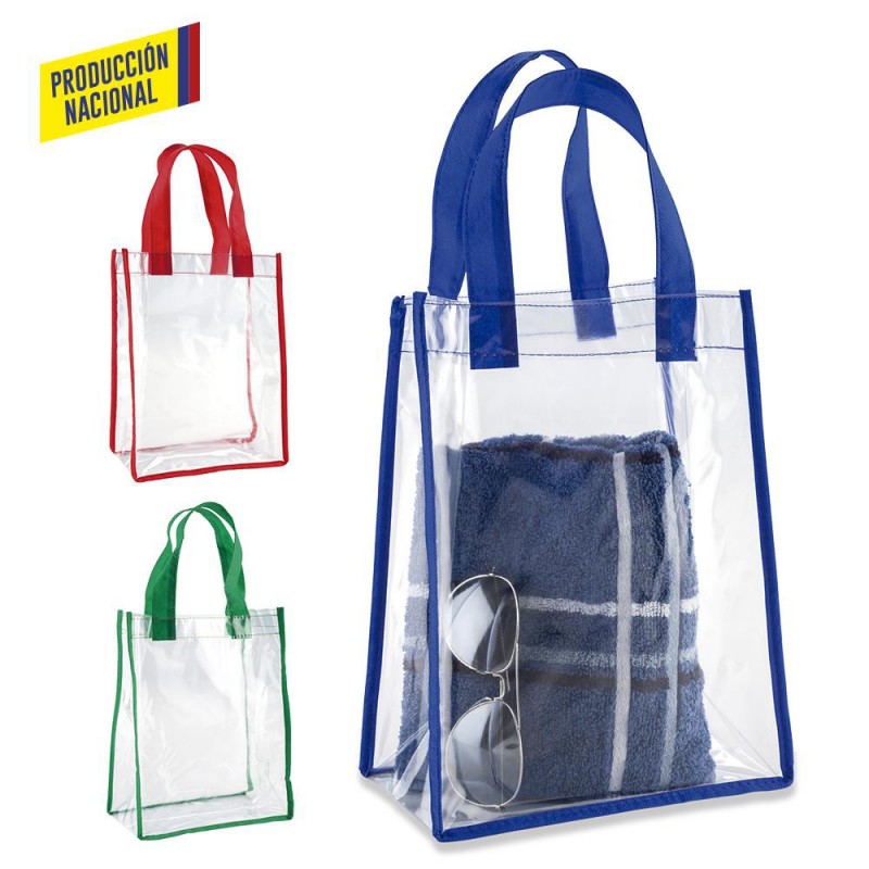 BOLSA CLEAR TRENZA CON RIBETE (producción N)