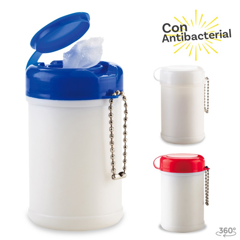 Mini Tarro Paños Humedos Antibacterial 30und