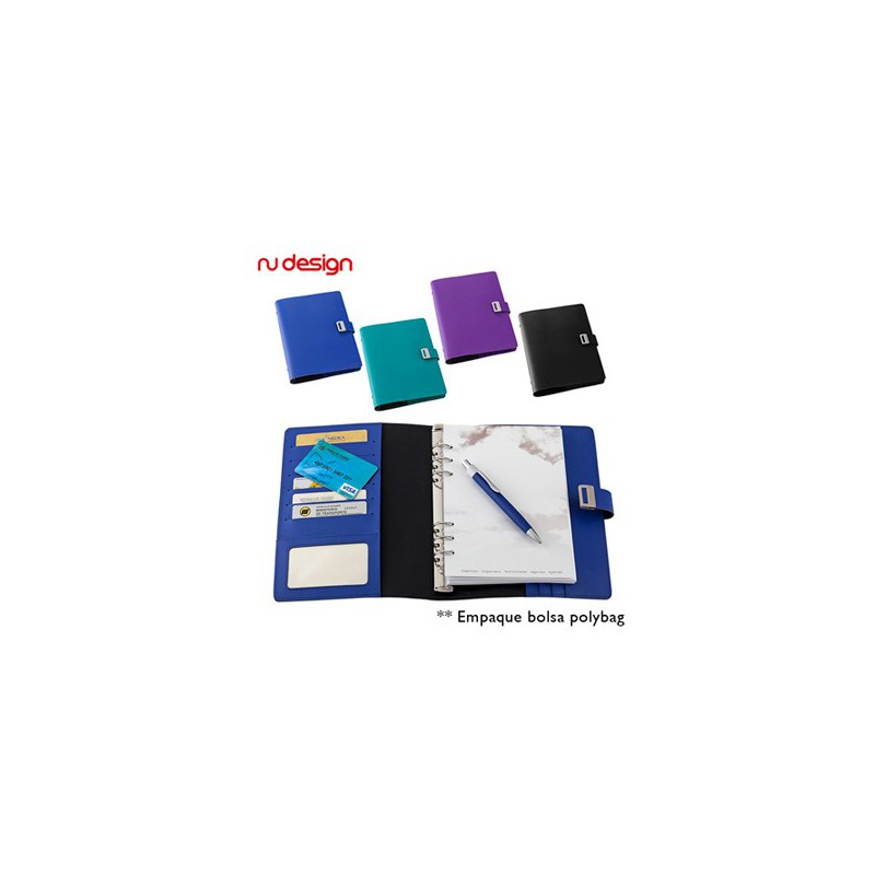 AGENDA PORTADOCUMENTOS EN CUERO A5