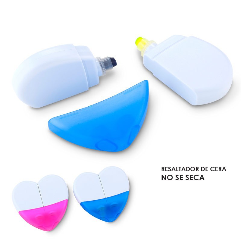 Resaltador de cera corazón