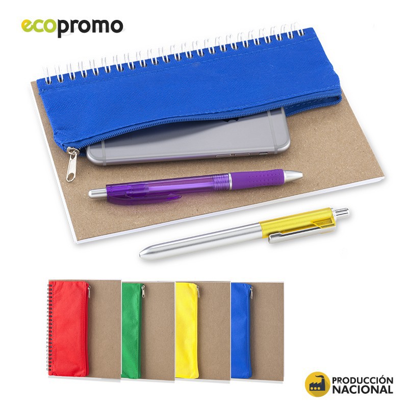 Libreta con Portalápices - Producción Nacional
