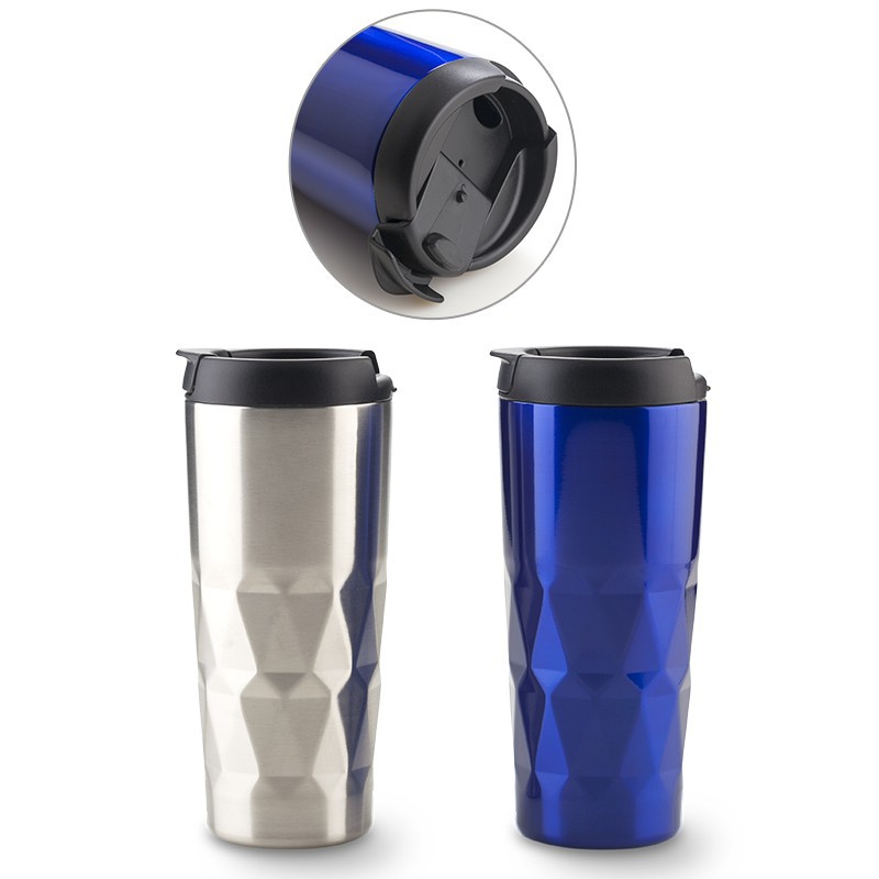 Mug Metalico Doble Pared Covent 450ml