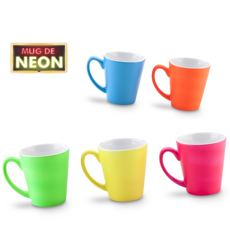 Mug Firenze en Ceramica Neón 10oz