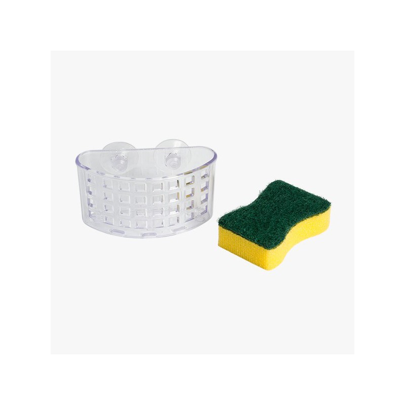 PORTA ESPONJILLAS PLASTICO (Lleva 1 esponjilla doble uso)