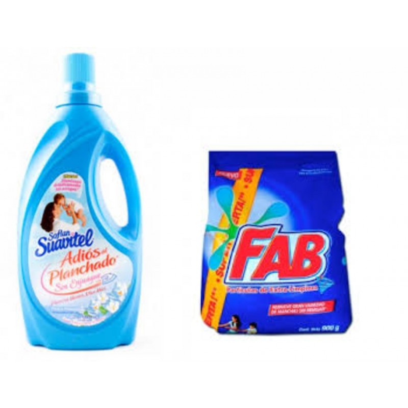 Kit de aseo Fab 850 gr y Suvisante 1L