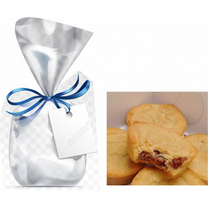 Galleta rellena con chocolatina