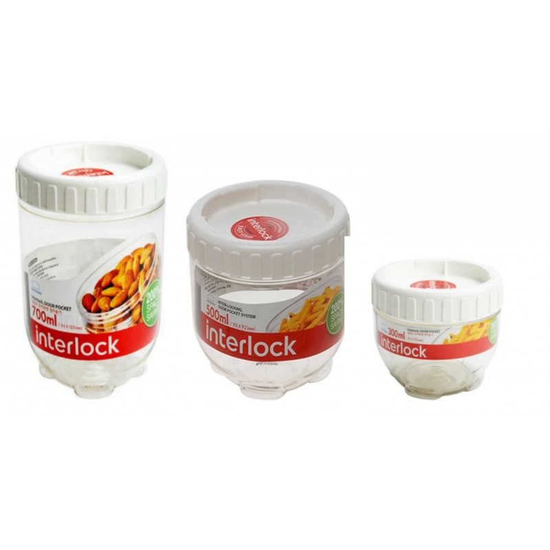 Recipiente Interlock x 3