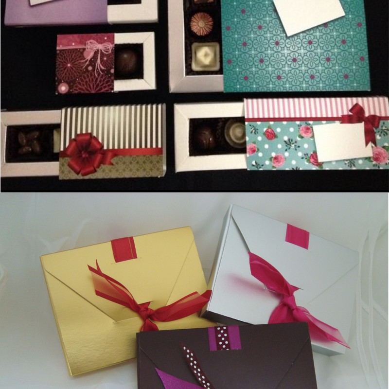 Caja de trufas surtidas solidas o rellenas