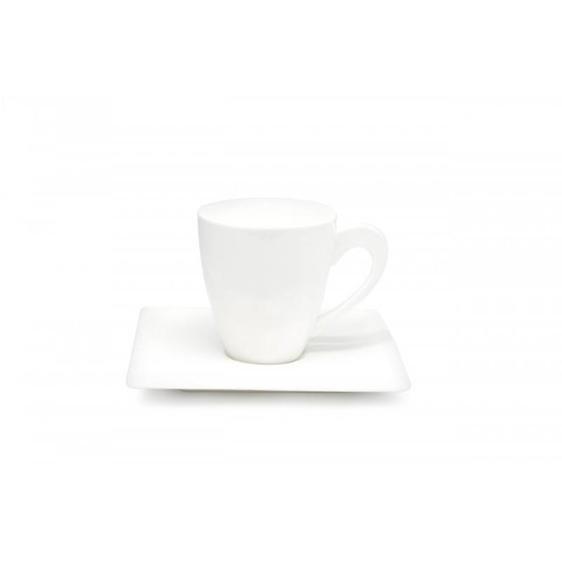 Pocillo y plato cuadrado 170ml