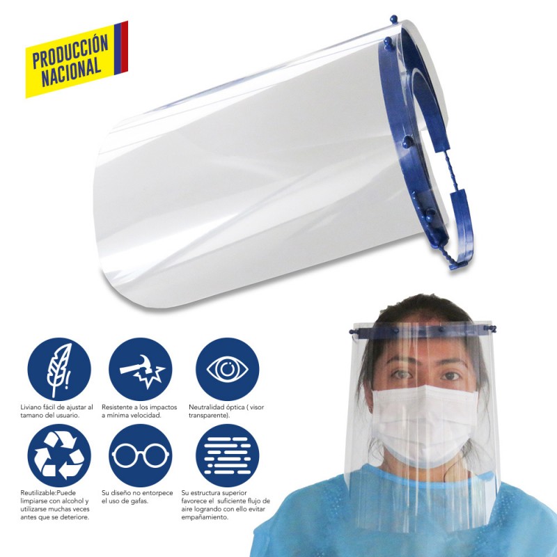 Careta de Protección Facial Profesional -Prod Nal