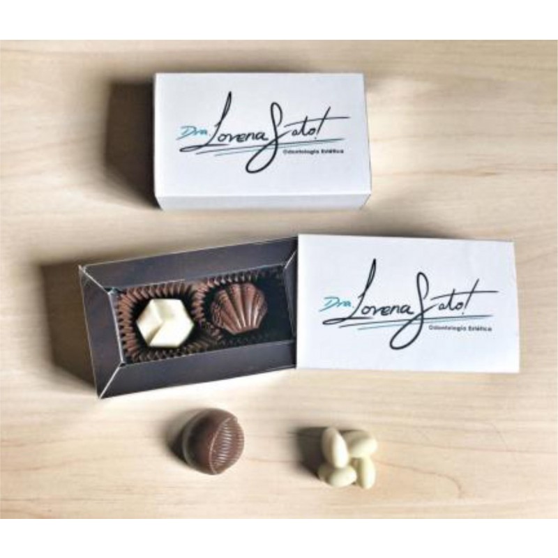 Caja x 2 bombones de chocolates