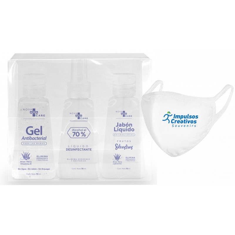 Kit de bioseguridad con tapabocas