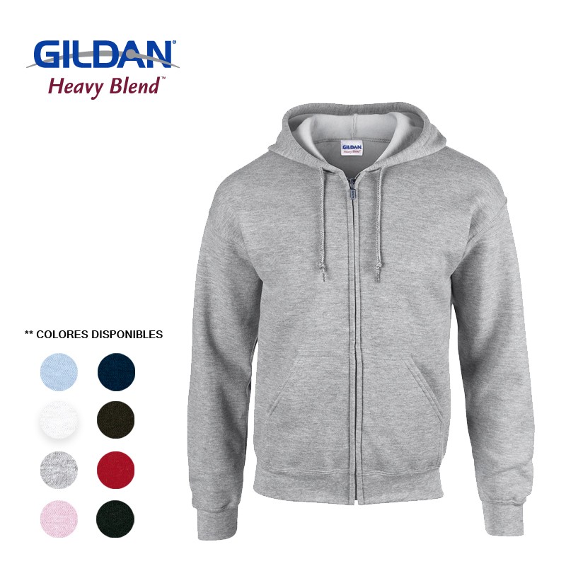 Buso gildan cremallera con capota