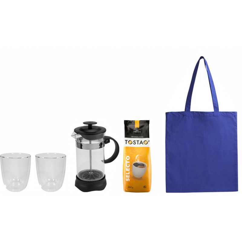 Kit de Cafe con Bolsa en Algodón