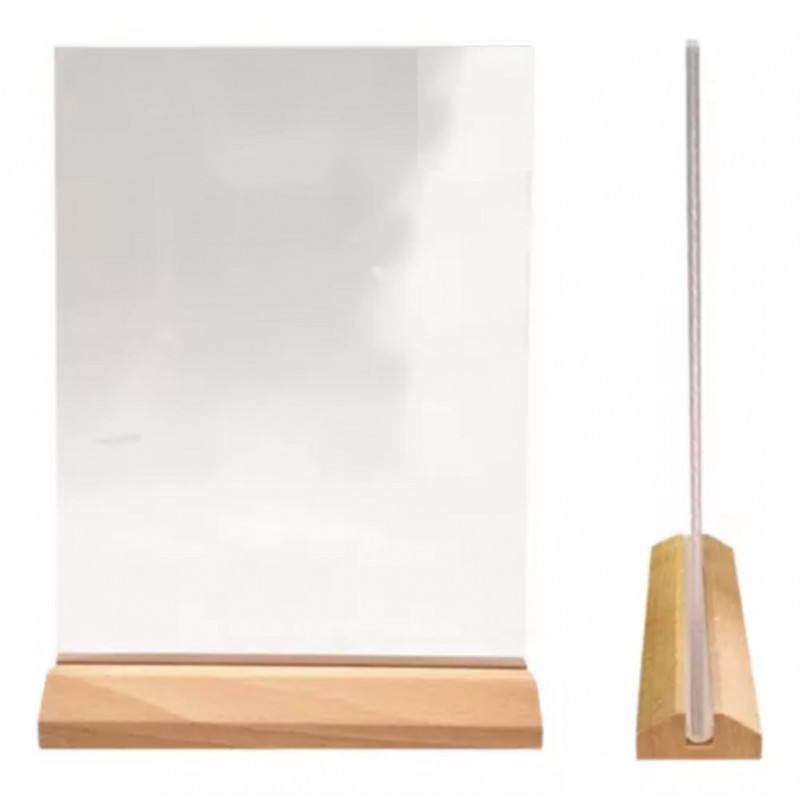 Acrilico con Base de Madera