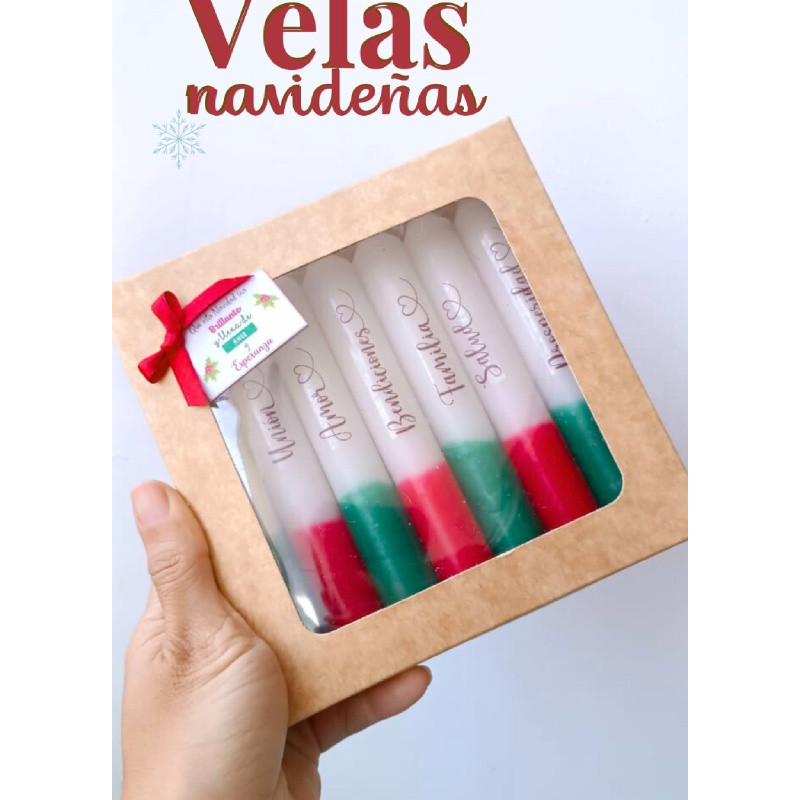 Set de velas navidad