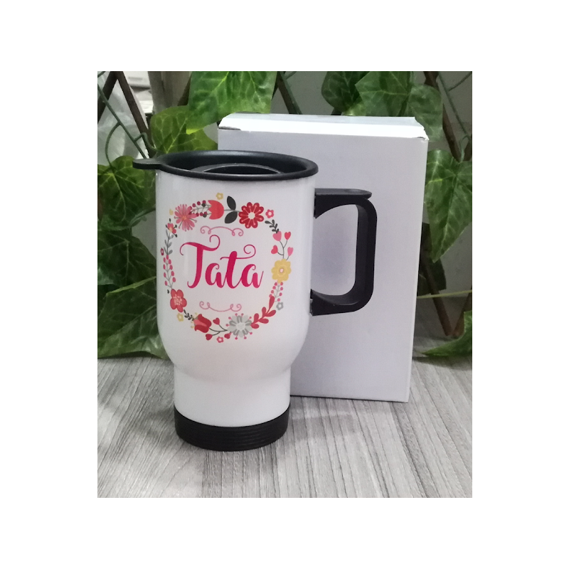 Mug blanco para carro