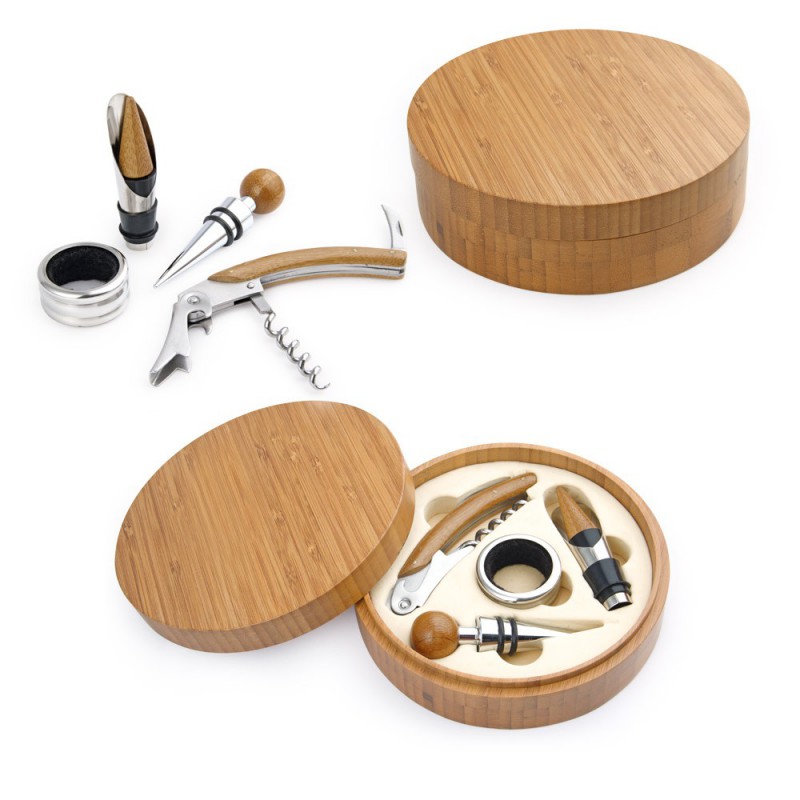 Caja Circular en Bamboo