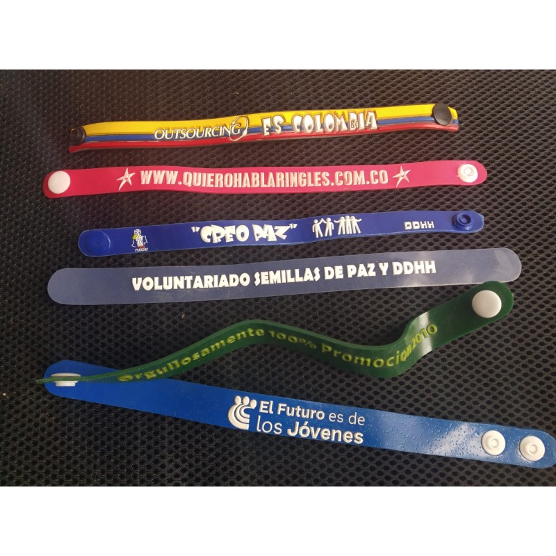 Manilla en pvc personalizadas