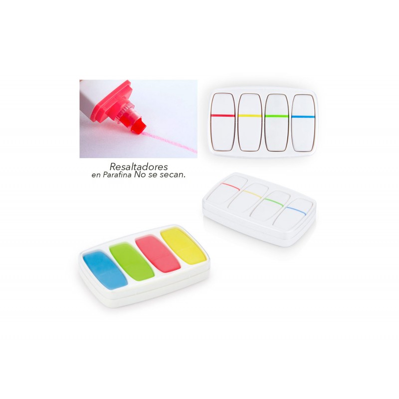 Set Resaltadores Gel x 4 Cube