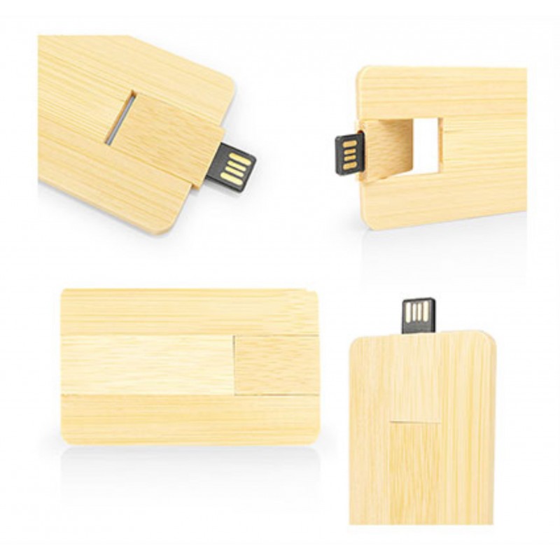Bamboo USB 16GB Flat Card