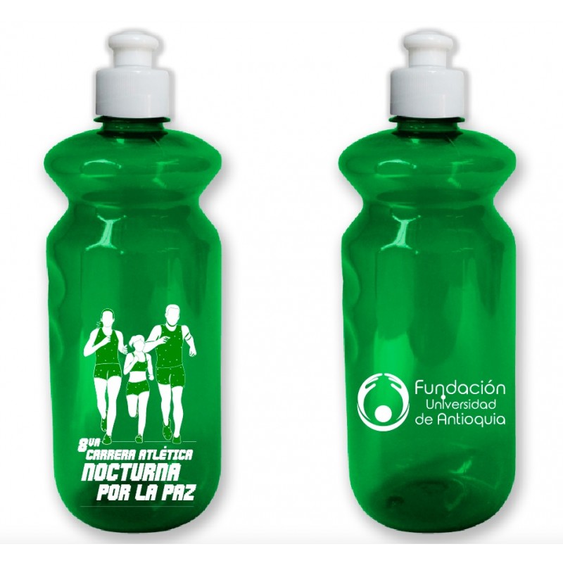 Termo pet 600ml con tapa push pull