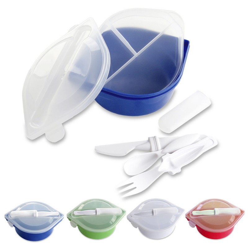 Portacomidas con Cubiertos Gourmet