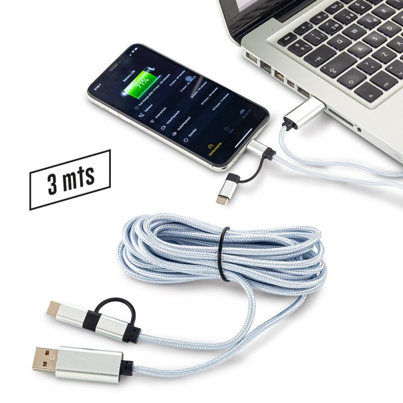 CABLE MULTICARGADOR 3 METROS