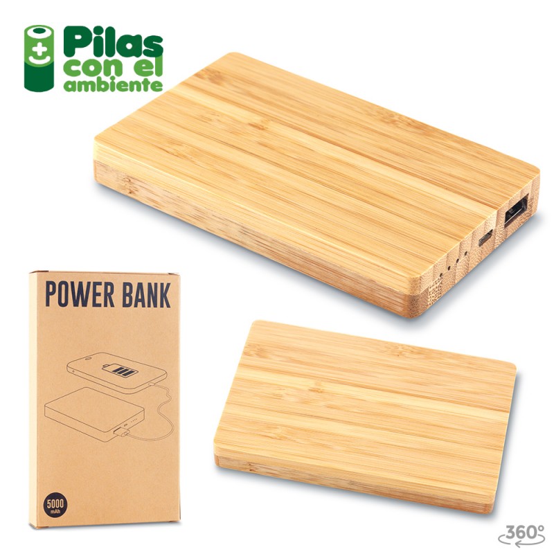 Pila Recargable en Bamboo Nipax 5000mAh