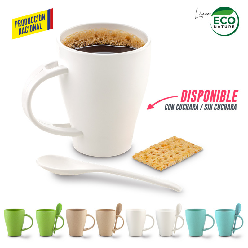 Mug Plástico con Cuchara Tiffany 300ml - Prod Nal