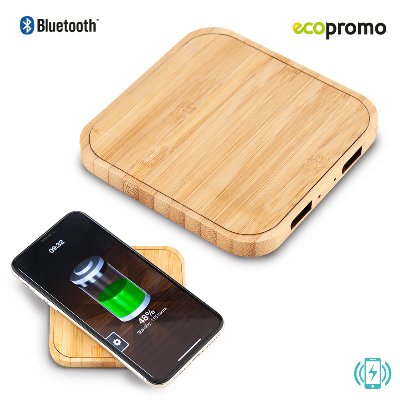 Cargador Inalambrico Bamboo Square