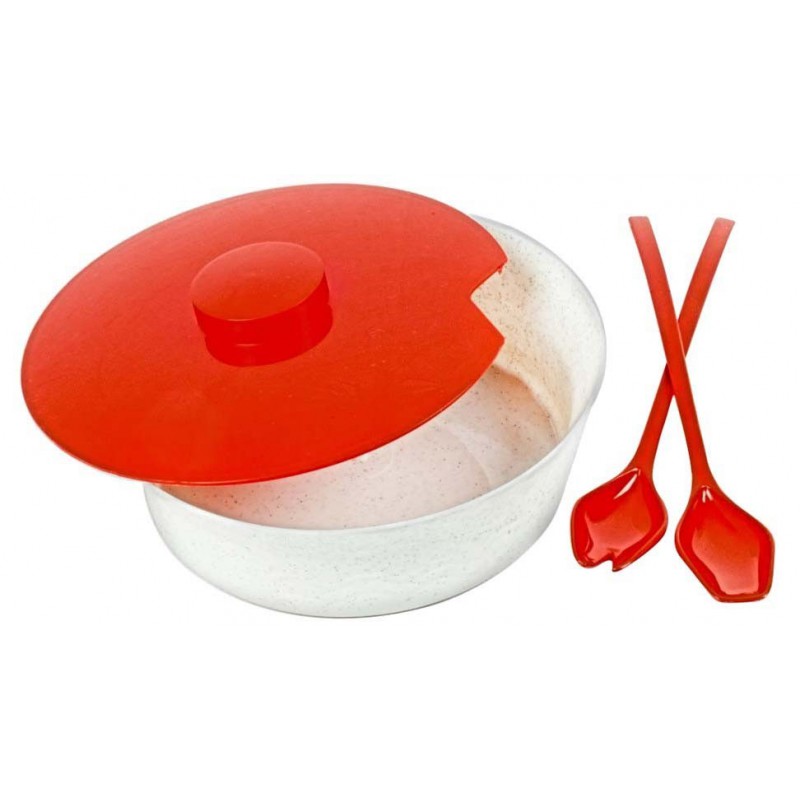 Ensaladera con cuchara de servir
