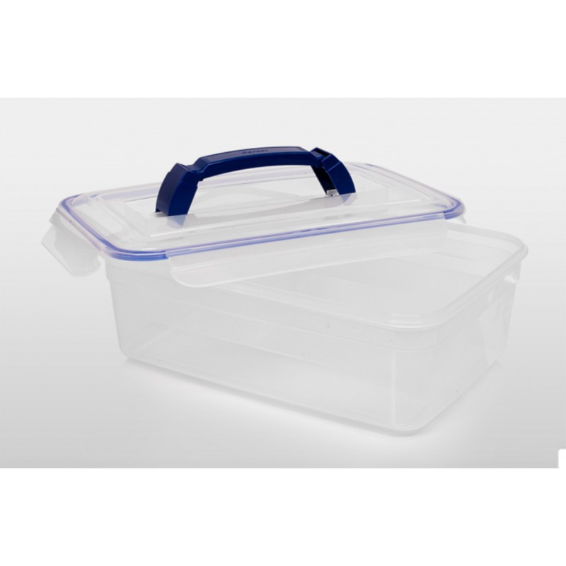 Caja Rectangular Hermética 4.6 Litros con Manija y Divisiones