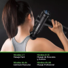 Masajeador Pistola Liftgun Pro 30 Niveles +lcd +8 Cabezales