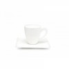 Pocillo y plato cuadrado 170ml