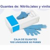 Guantes de Nitrilo, latex y Vinilo